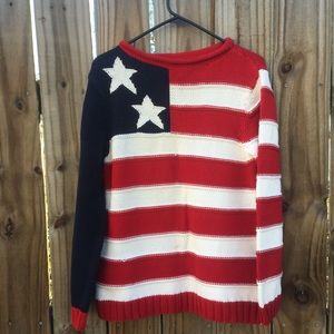Tommy Hilfiger Handknit Patriotic Sweater